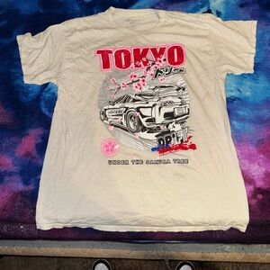 Tokyo Drift Graphic T-Shirt - Cream